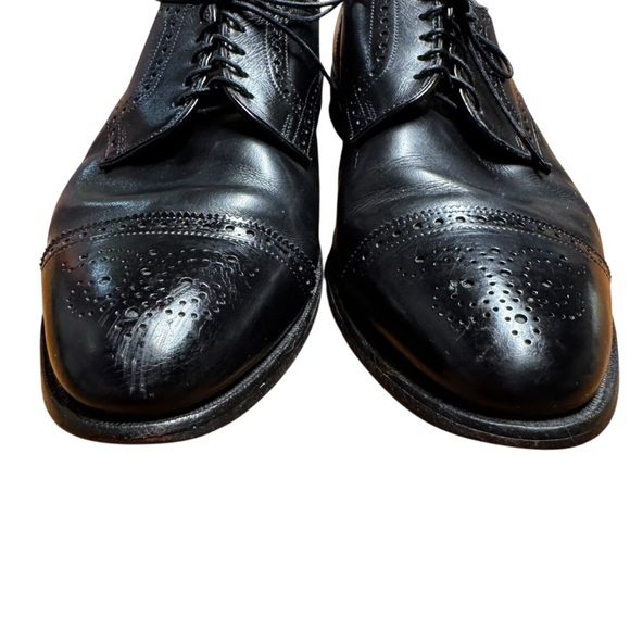 Allen Edmonds Sanford Cap Toe Derby Size 12 Black Leather Brogue Dress Shoes main image 7